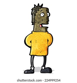 cartoon surprised man