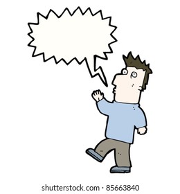 cartoon surprised man
