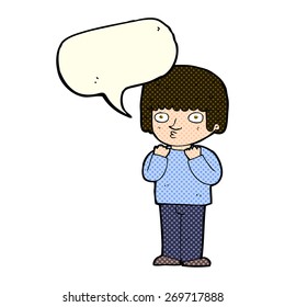 caricatura sorprendida hombre con burbuja de habla