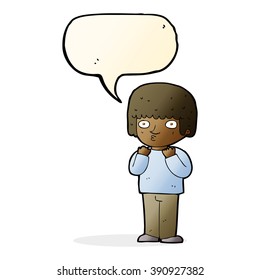 caricatura sorprendida hombre con burbuja de habla