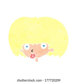 cartoon surprised woman