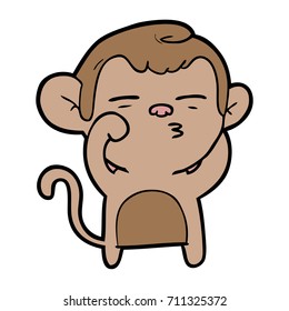 mono sospechoso de caricatura