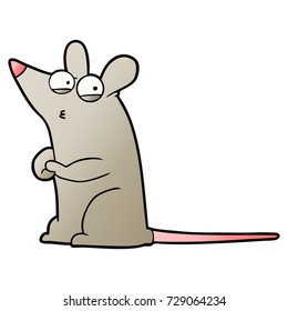 Cartoon Suspicious Mouse Stock Vector (Royalty Free) 720458245 ...