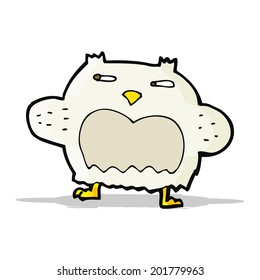 cartoon suspicious owl