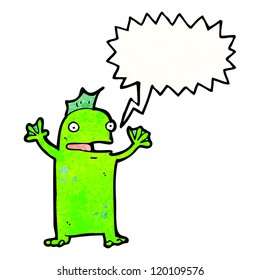 cartoon swamp monster