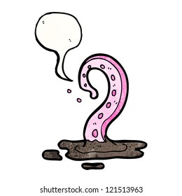 monstruo de la ciénaga de dibujos animados