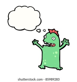 cartoon swamp monster