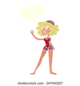 cartoon swimmer