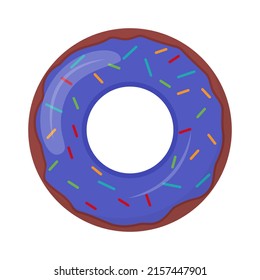 Cartoon swimming ring. Rubber or inflatable ring. Life saving floating lifebuoy for beach. Symbols of vacation or holiday.
