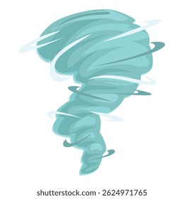 Cartoon turbilhão tornado, perigoso turbilhão, fenômeno atmosférico