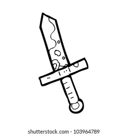 espada de caricatura