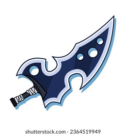 cartoon sword, 2d, comic, fantasy weapon, sword clip art, icon game, element game, game design, mobile game, vector  illustration graphic