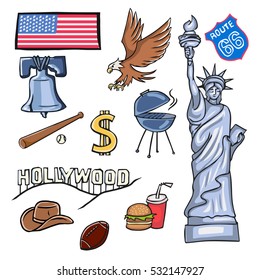 cartoon symbols of USA