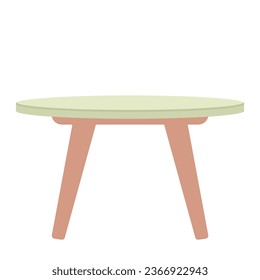 Cartoon table for a cozy apartment