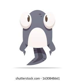 Cartoon tadpole vector isolated illustration