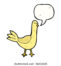 cartoon talking bird