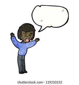 cartoon talking boy
