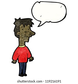 cartoon talking boy