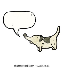 cachorro falante de desenho animado