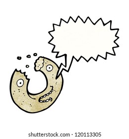 cartoon talking doughnut