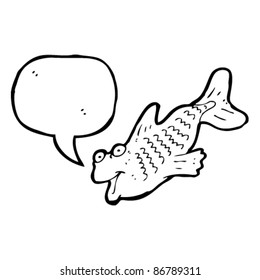 caricatura que habla pescado