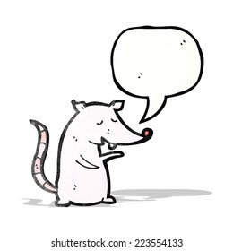 cartoon talking lab rat