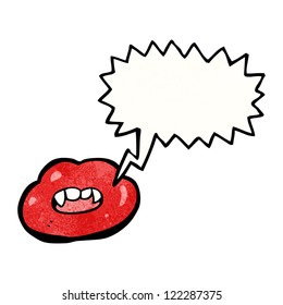 cartoon talking lips