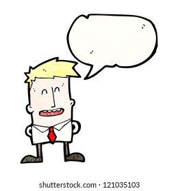 cartoon talking man