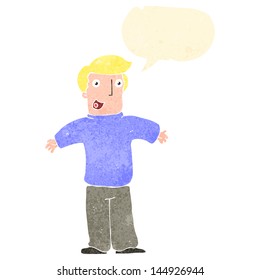cartoon talking man