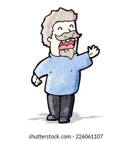 cartoon talking man