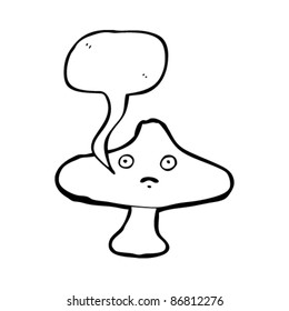 caricatura hablando hongos