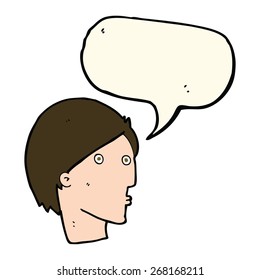 cartoon talking person