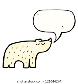 caricatura que habla del oso polar
