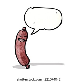 Cartoon-Sprech-Wurst