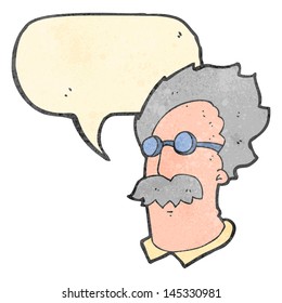 cartoon talking scientist