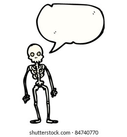 cartoon talking skeleton