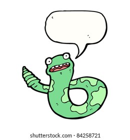 cartoon talking snake