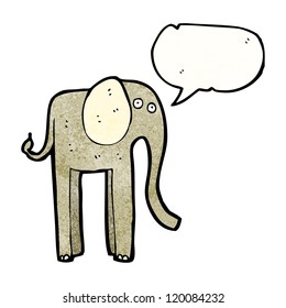cartoon tall elephant