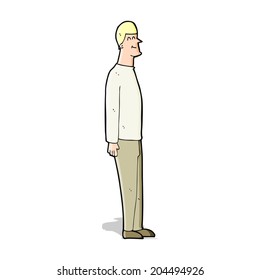 hombre alto de caricatura