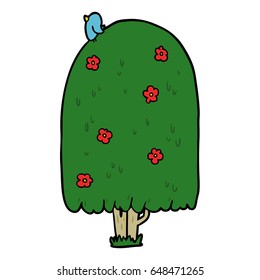 Cartoon Tall Tree Stock Vector (Royalty Free) 648471265 | Shutterstock