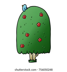 cartoon tall tree