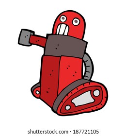 robot de tanques de dibujos animados
