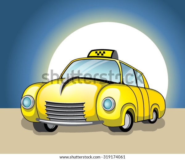 Cartoon\
taxi