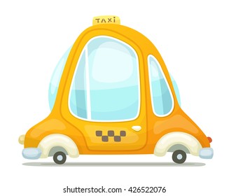 Cartoon Taxi Cab