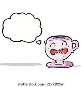 taza de té de dibujos animados