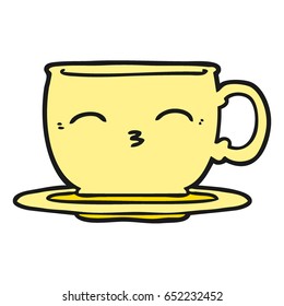 taza de té de dibujos animados