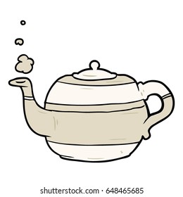 cartoon tea pot