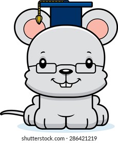 A cartoon teacher mouse smiling.