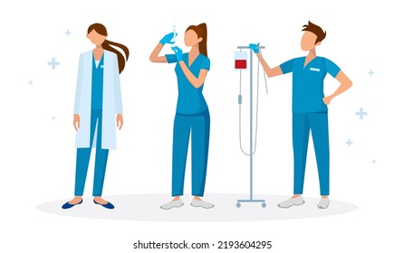 cartoon team of doctors collection