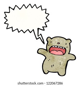 oso de peluche de caricatura
